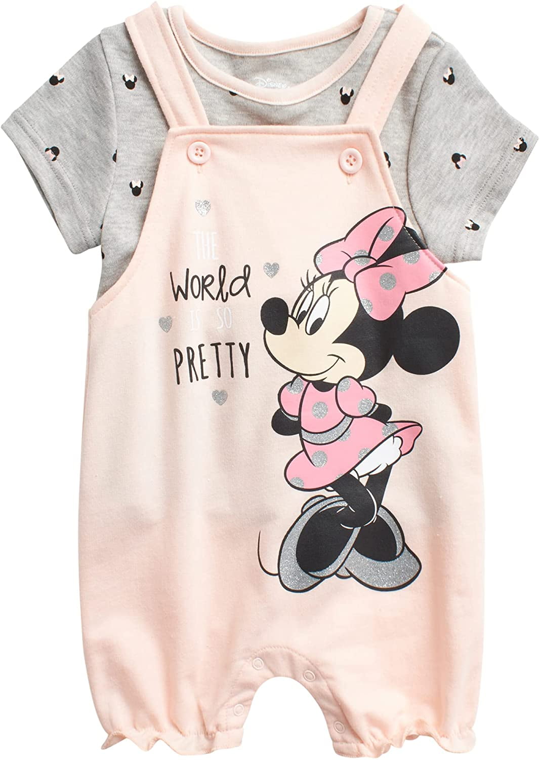 Details about   DISNEY Baby 3-6 Month Pooh or Minnie Short Sleeve Cotton Bodysuit Choice NWT 