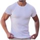 thumbnail image 2 of pstuiky camisetas de hombre, Camiseta informal de cuello redondo de color liso para hombre, camiseta de manga corta con cuello redondo camisetas de hombre l, 2 of 3