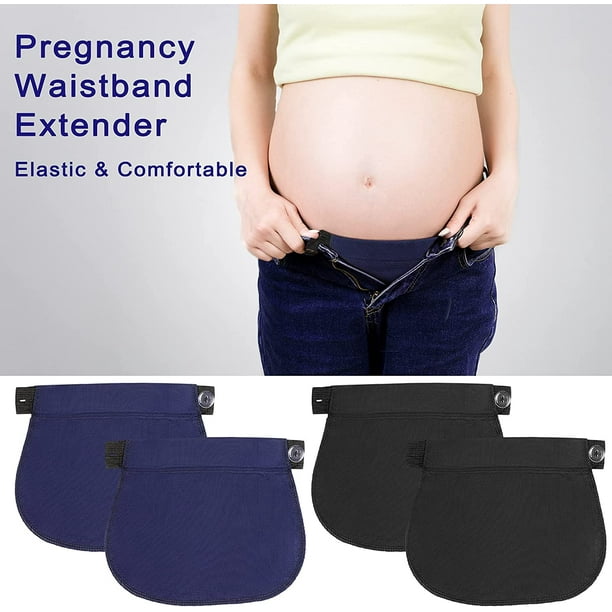 2 PCS Maternity Pants Extender Adjustable Pregnancy Waistband Extender For  Pregnancy Women Trouser Extender No Sewing Require