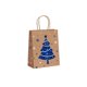 thumbnail image 3 of Bolsa de regalo azul navideña, papel kraft, 22 x 16 x 8 cm, 10 unidades, 3 of 3