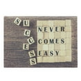 thumbnail image 1 of Inspirational Cutting Board, Success Never Comes Easy Words on Scribble Lifestyle Saying Print, Decorative Tempered Glass Cutting and Serving Board, Large Size, Umber Sand Brown, by Ambesonne, 1 of 1