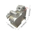 thumbnail image 2 of Auto Food Processor Multi-function Fruit Vegetable Slicing Shredding Dicing Machine with 4 Cutting Blades, 2 of 15