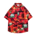 thumbnail image 3 of DDAPJ pyju Mens Big and Tall Hawaiian Shirt Short Sleeve Floral Button Down Shirts Tropical Summer Beach Shirts Camp Collar Shirt Prime Sales Today Multicolor M, 3 of 8