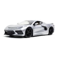 thumbnail image 2 of Jada Toys 1:24 Big Time Muscle '20 Chevy Corvette C8 Car Play Vehicle (Silver)(Selections May Vary), 2 of 6