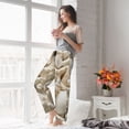 thumbnail image 4 of Uemuo Starfish and Sea Shells Pattern Women's Wide Leg Palazzo Lounge Pants with Pockets Light Weight Loose Comfy Casual Pajama Pants-Medium, 4 of 9
