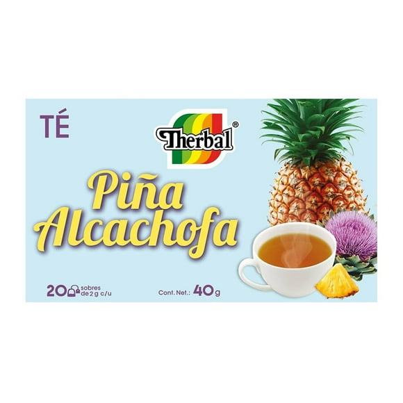 Té de piña y alcachofa Therbal 20 sobres de 2 g c/u