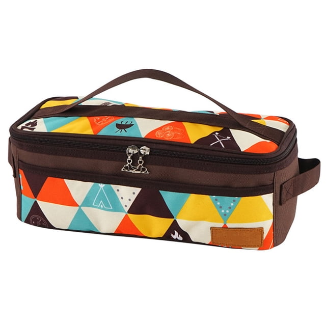 Techinal Portable Camping Storage Handbag Kitchen Utensil Organizer Travel Set Cookware Utensils Kit Travel Hanging Bag Outdoor