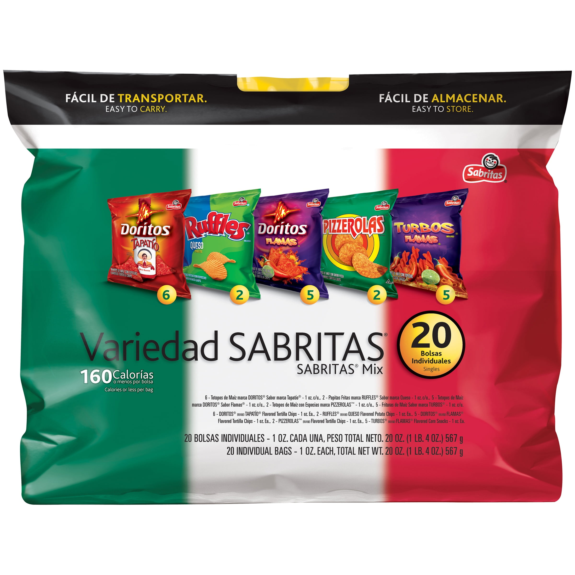 Sabritas Mix Variety Pack 201 oz. Bags