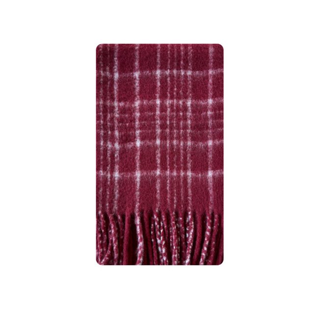 Big Chunky Plaid Scarf Colorful Checked Oversized Thick Scarves