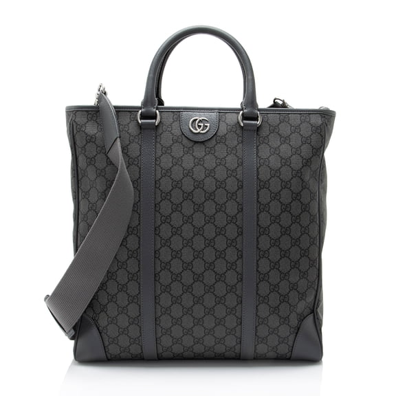Pre-Owned Gucci GG Supreme Ophidia Vertical Medium Tote
