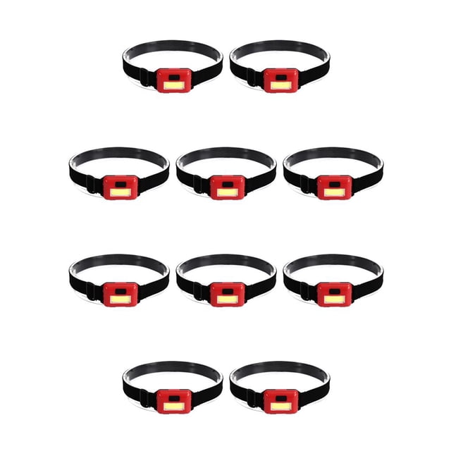 Greeniant Linterna frontal LED para acampar, correr, ciclismo, luz de cabeza ajustable, linterna con pilas, mochilero, lámpara de pesca, rojo Type1 NO1 Greeniant CBP227277
