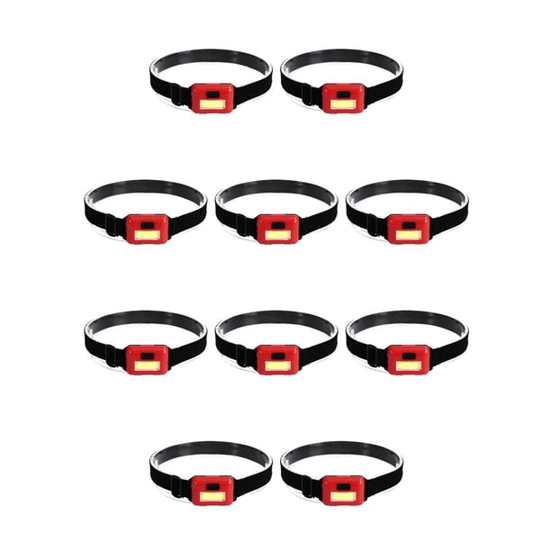 Linterna Frontal LED Eigraketly para Acampar y Ciclismo Color Rojo