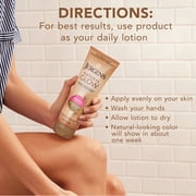 Jergens Natural Glow Daily Moisturizer Lotion, Medium to Deep Skin, Self Tanner, 7.5 fl oz