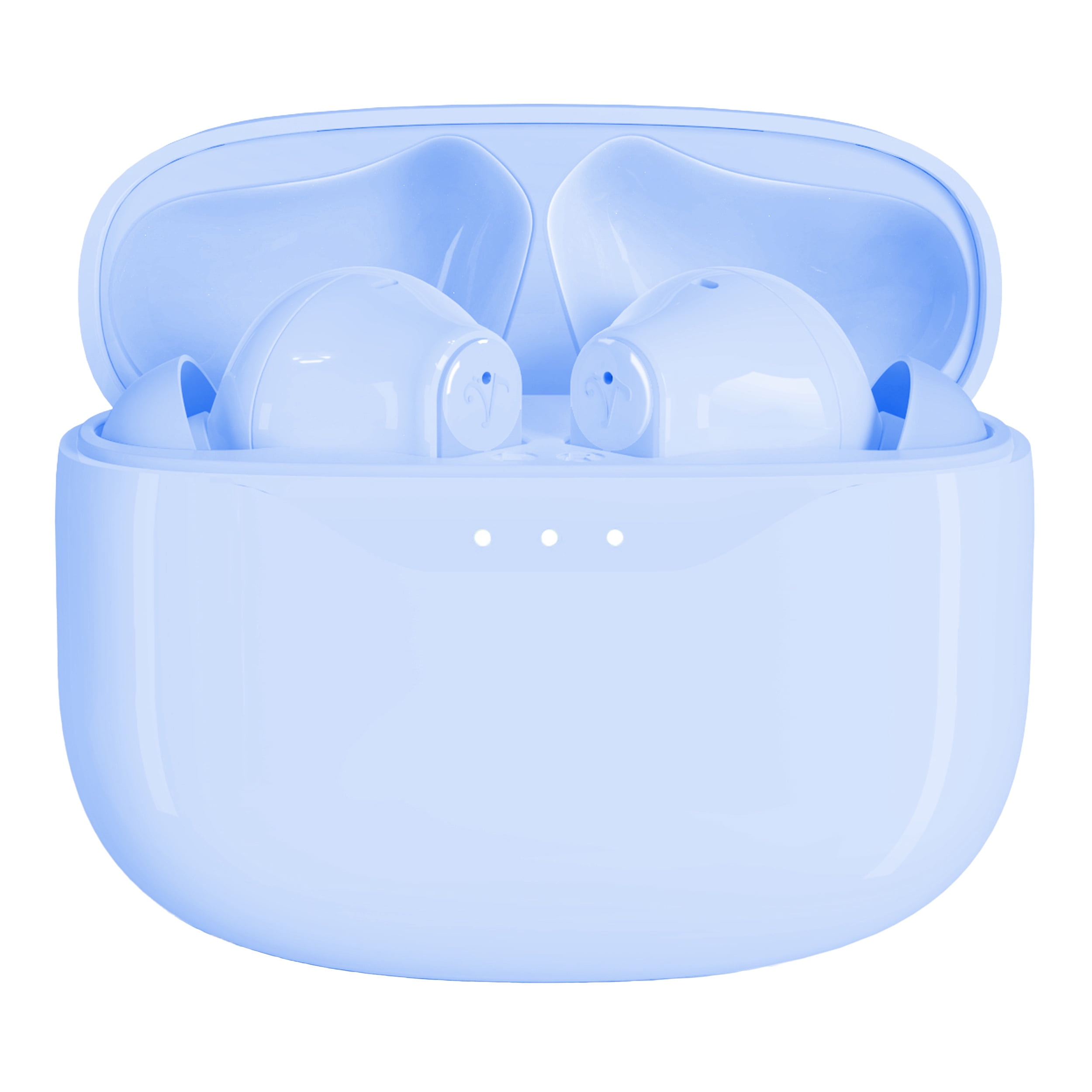 Visual Land SOUNDWAVE A1 Plus Active Noise Cancelling Earbuds, 6 Mics, 48H Total Playtime, 15 Mins = 6 Hours Playtime - Blue
