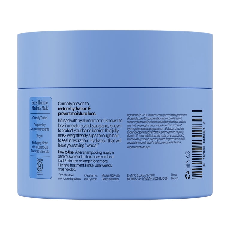 Eva NYC H2-Whoa Hydra-Jelly Hair Mask with Hyaluronic Acid, 8.4 Oz photo 2