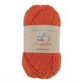 thumbnail image 1 of BambooMN Brand - Simply Soft Yarn 100g - 4 Skeins - 50% Cotton 50% Polyestser - Burnt Orange - Color 407, 1 of 3