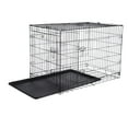 thumbnail image 2 of Dog Kennel - 42-inch Dog Crate with Doors for Front and Side Access - Collapsible Dog Crate with Divider Wall Panel for Large Dogs by Petmaker (Black), 2 of 8