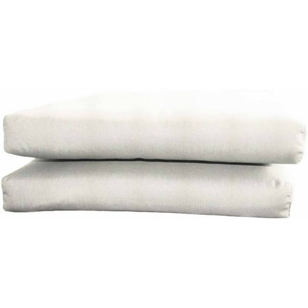 Beige Cushions Outdoor Aluminum Patio - Sunbrella Designer Knife Edge Seat Cushions, Set of 2