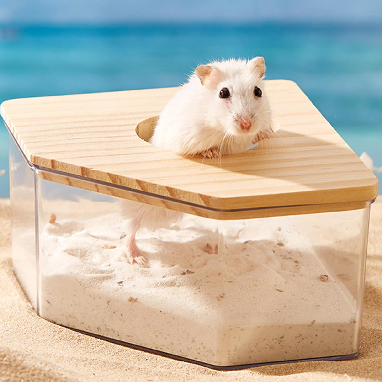 Behogan Hamsterbadkamer, transparant zandbad voor hamsters Behogan Hamsterbadkamer, transparant zandbad voor hamsters