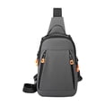 thumbnail image 3 of Mochila cruzada para hombre y mujer, mochila de hombro, mochila con correas, mochila bandolera para senderismo y ciclismo., 3 of 7
