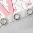 thumbnail image 4 of Manfei Initial Letter V Curtains for Living Room,Cute Bowtie Blackout Curtains Set of 2 (42x63),Pink White Curtains and Drapes (42x63) For Girls,Breathable Bedroom Decoration, 4 of 7