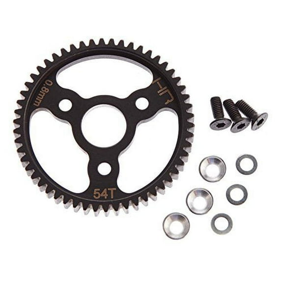 Hot Racing Steel Spur Gear 54t 0.8 ModSilver Traxxas HRASJT254 Gears & Differentials