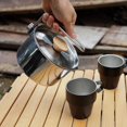 thumbnail image 4 of 1L Outdoor Stainless Steel Kettle Picnic Camping Hanging Pot Coffee Pot Teapot, 4 of 11
