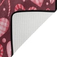 thumbnail image 5 of Dreamtimes Valentine's Day Heart Pink Non-Slip Area Rug 36"x24", Bow Burgundy Watercolor Floor Carpet Comfort Floor Mats Decor for Indoor Front Porch,Living Room, Bedroom,Kitchen, 5 of 5