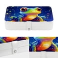 thumbnail image 4 of Frog PU Leather Jewelry Stand Bracelet Holder Organizer Box with Removable Compartment, Portable, 4 of 6