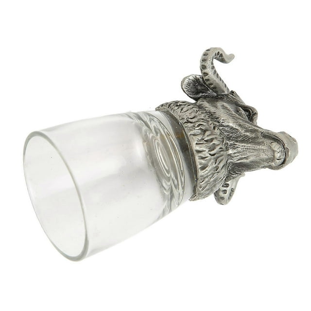Whiskey Glass Unique Animal Head Design Funny Novelty Glass Cup for Bars Taverns Party Games Bull