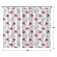 thumbnail image 5 of Pioneer Flower Floral Print Pattern Shower Curtain 84"x72", Bathroom Decorative Shower Curtain Set with 12 Hooks, Waterproof Washable, 5 of 6