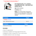 thumbnail image 2 of A/C Compressor Kit - V5 - 6-Groove - Compatible with 2000 - 2005 Buick Park Avenue 3.8L V6 2001 2002 2003 2004, 2 of 2
