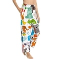 thumbnail image 2 of Sigee Animals Print Women's Soft Pajama Pants - Breathable and Comfortable Lounge Sleep Bottoms with Elastic Waistband and Pockets-Small, 2 of 9
