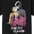 thumbnail image 6 of Squid Game The Game Runners on Black Adult Crew Neck Short Sleeve T-shirt - Large, 6 of 7