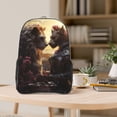 thumbnail image 5 of Kdxio Romantic Flower Lion Couple Clear Backpack, Transparent Bookbag for School for Women Men, Capacity Clear Bag for College, Travel, 5 of 7