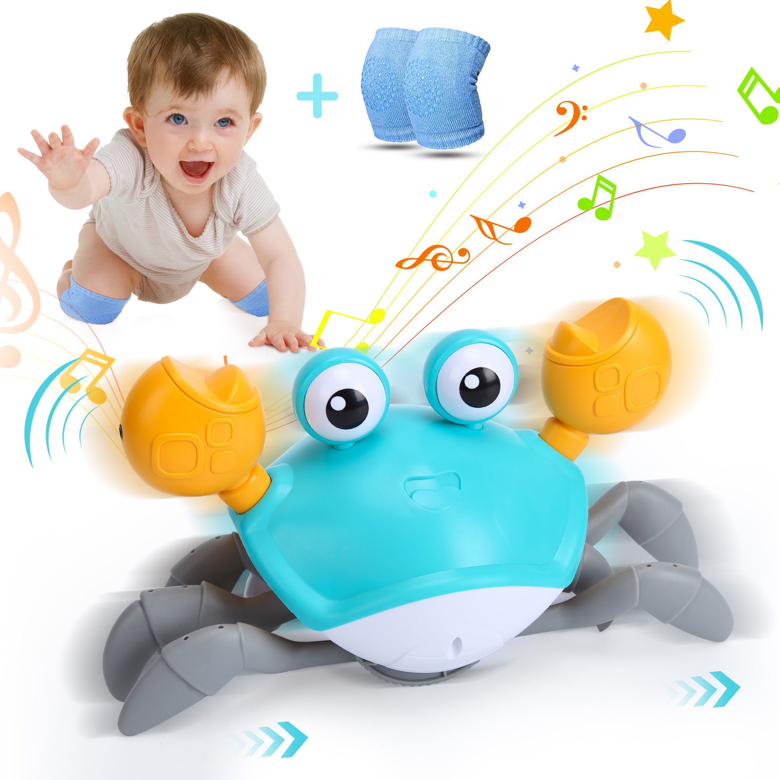 Crawling Crab Baby Toy Interactive Musical Toy With Automatically