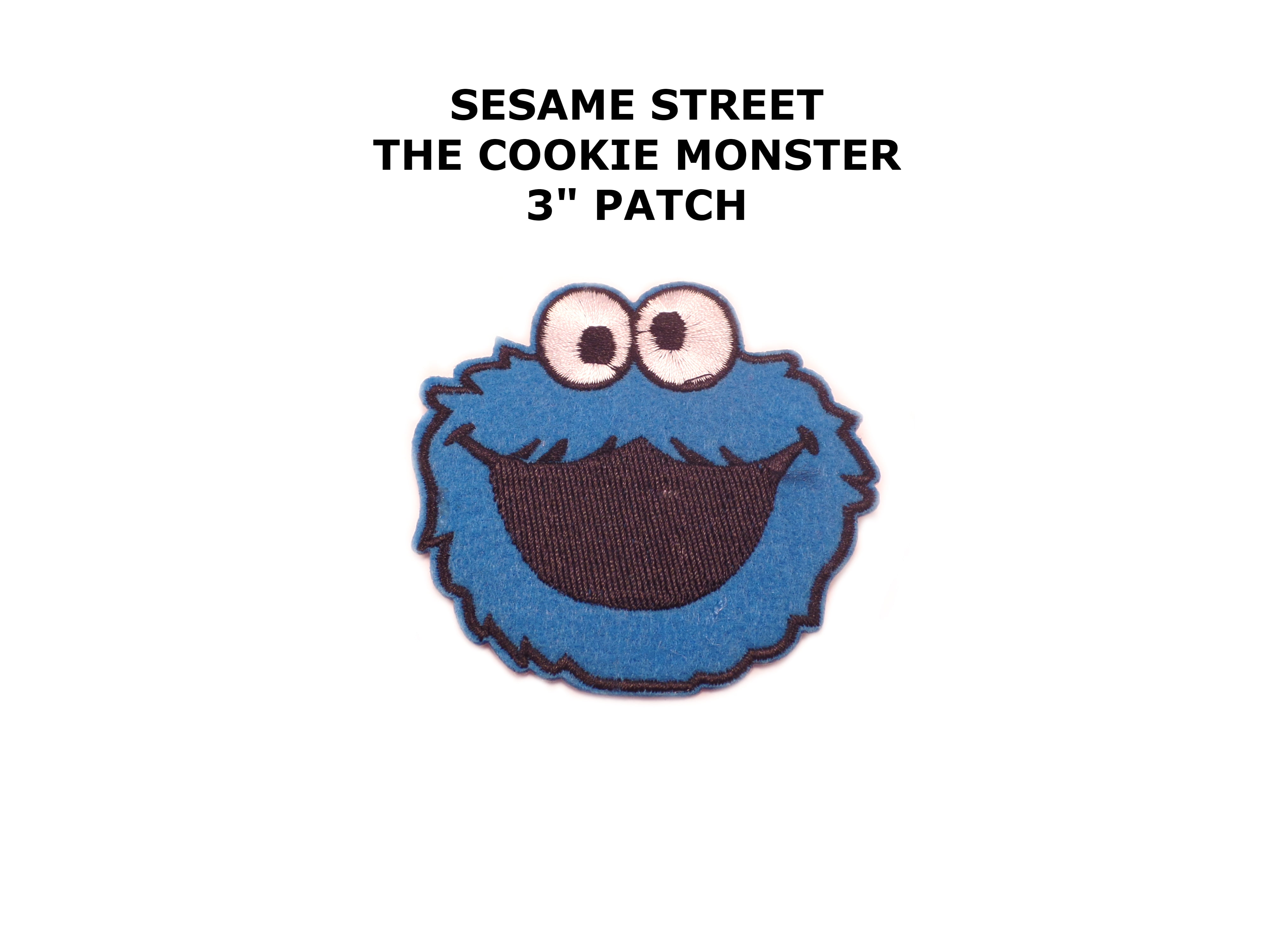 The Muppet's Cookie Monster Embroidered Iron/Sew On Patch By Superheroes -  