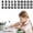 Black, variant on 30 PCS Numbered Pencil Toppers 1-30, Silicone Pencil Tip Protectors, Reusable Classroom Pencil Labels for Teachers, Pencil Tracking Markers for Supply Stations and Class Organization (Light Blue)