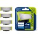 thumbnail image 1 of OneBlade, Cuchillas de Repuesto Originales Para Recortador Barba y Maquina afeitar Hombre, Compatible con todos los Pack 4 unidades, QP250/50, 1 of 5