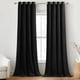 thumbnail image 1 of Cortinas RYB HOME de terciopelo negro, 244 cm x 244 cm (1 par), 1 of 1