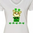 thumbnail image 4 of Inktastic St Patricks Day Clothes Women's V-Neck T-Shirt, 4 of 5