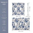 thumbnail image 3 of Dailycode Light Switch Plate Covers 3 Gang Wall Plate Plastics Outlet Covers for Kitchen Home Office Decor Blue Floral Ditsy Flower, 3 of 8