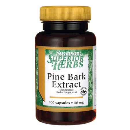 Swanson Pine Bark Extract 50 mg 100 Caps (Best Pine Bark Extract)