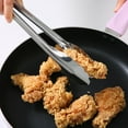 thumbnail image 2 of Mainstays 12" Stainless Steel Locking Cooking Tongs, Silver, 2 of 8