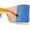 Black Orange Mirror, variant on Retro Oversize Shield Color Mirror Wrap Around Sport Sunglasses Black Orange Mirror