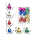 thumbnail image 3 of TOPRenddon Christmas Balls Ornaments 12 PCS 1.18” Christmas Tree Theme Assorted Shatterproof Christmas Ball Ornament Set Indoor Decorations Festive Party Pendant Room Decor (3CM/12PCS/Mixed), 3 of 5