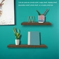 thumbnail image 2 of Leylor Floating Shelves - Retro Floating Wall Shelf Storage Rack Organizer Hanging Bookshelf Home Decor(50 * 14 * 2cm), 2 of 7