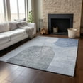 thumbnail image 6 of Addison Rugs Mayfield Washable Transitional Abstract Blue Rectangle Rug, 2'6" x 3'10", 6 of 6