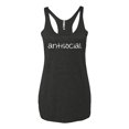 thumbnail image 2 of Wild Bobby Antisocial Women Tri-Blend Racerback Tank Top, 2 of 6