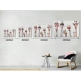 thumbnail image 5 of HFDF Bansky Graffiti Art Large 5 Giraffes Canvas Wall Art for Living Room Bathroom Canvas Painting Wall Decor Modern Home Streched Wall Artwork Office Canvas Prints Ready to Hang 24x16inch Framed, 5 of 7